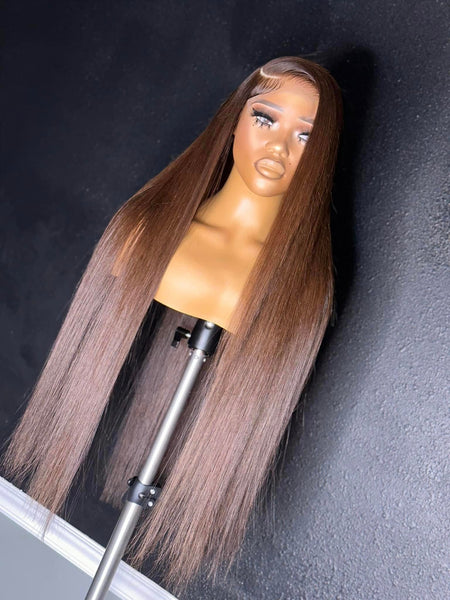 Ginger/Chocolate Straight Wig